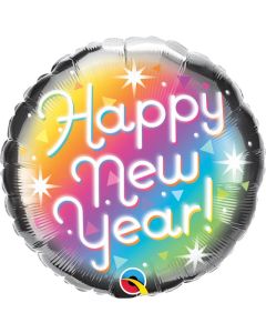 18" Rnd New Year Prismatic Qualatex