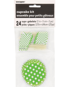 Green Cupcake Kit 24pcs Unique