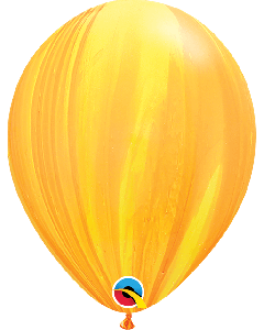 11" Yellow & Orange Agate Latex 25pk Qualatex