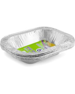 Foil 20cm Rectangular Pie Dish 6pk PPS