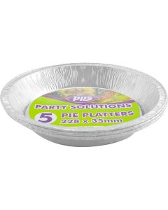 Foil 22cm Round Pie Dish 4pk PPS