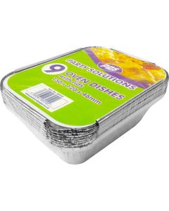 Foil 15cm Oven Containers with Lids 9pk PPS
