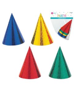 Assorted Party Hats 8pk Unique