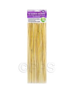Wooden 30cm BBQ Skewers 100pk PPS