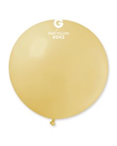 Pk10 40" Latex Balloons Baby Yellow  - G40.043.10