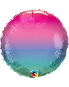 18" Jewel Ombre Round Foil Qualatex