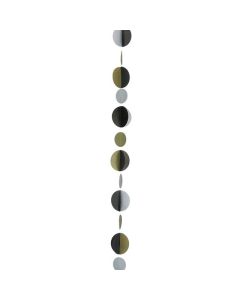 1.2m Silver & Black Balloon Tail-Circle Anagram