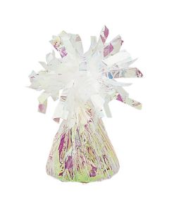 Iridescent Foil Balloon Weight Anagram