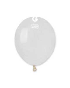 5" Pk50 Latex Balloons Crystal #000 - A50.000.50