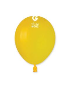 5" Standard Yellow Latex Balloons 50pk #002 Gemar