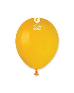 5" Pk50 Latex Balloons Yellow #003 - A50.003.50