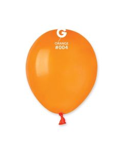 5" Pk50 Latex Balloons Orange #004 - A50.004.50