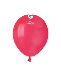 5" Pk50 Latex Balloons Red #005 - A50.005.50
