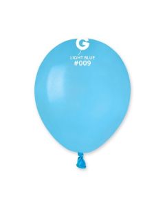 5" Pk50 Latex Balloons Light Blue #009 - A50.009.50