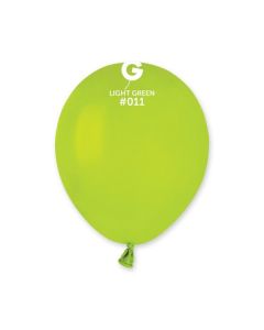 5" Pk50 Latex Balloons Light Green #011 - A50.011.50