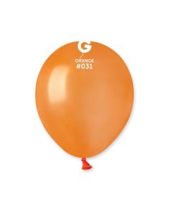 Metallic Orange 5" Latex Balloons Pk50 #031 Gemar