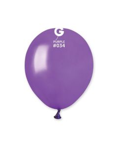 Metallic Purple 5" Latex Balloons Pk50 #034 Gemar