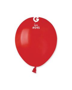 5" Pk50 Latex Balloons Red #045 - A50.045.50