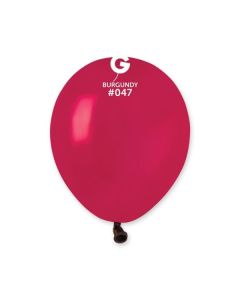 5" Burgundy Latex Balloons 50pk #047 Gemar