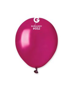 Metallic Burgundy 5" Latex Balloons Pk50 #052 Gemar