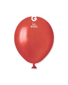 Metallic Red 5" Latex Balloons Pk50 #053 Gemar