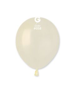 Metallic Ivory 5" Latex Balloons Pk50 #058 Gemar