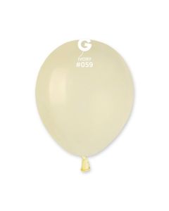 5" Pk50 Latex Balloons Ivory #059 - A50.059.50