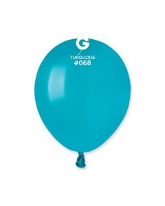 5" Turquoise Latex Balloons 50pk #068 Gemar
