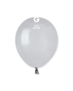 5" Grey Latex Balloons 50pk #070 Gemar