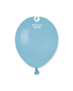 5" Pk50 Latex Balloons Baby Blue #072 - A50.072.50