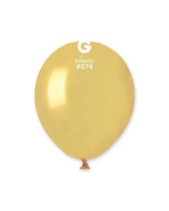 5" Pk50 Latex Balloons Metallic Dorato #074 - A50.074.50