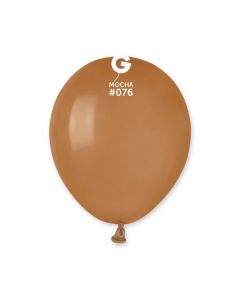 5" Mocha Latex Balloons 50pk #076 Gemar