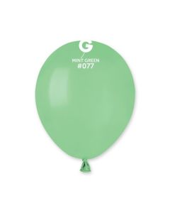5" Pk50 Latex Balloons Mint Green #077 - A50.077.50