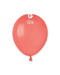 5" Pk50 Latex Balloons Corallo #078 - A50.078.50