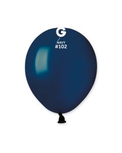 5" Pk50 Latex Balloons Navy - A50.102.50
