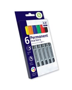 6 Permanent Markers - AAMD