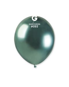 Pk100 5" Latex Balloons Shiny Green Gemar