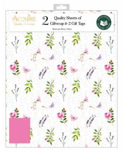 Floral Butterflies - 2 SHEET / 2 TAG - AQP2001/1