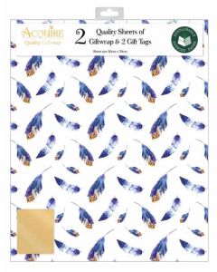Folded 2 Sheet Wrap & Matching Tags Out Of The Blue