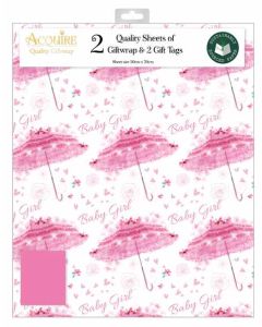 Folded 2 Sheet Wrap & Matching Tags Out Of The Blue