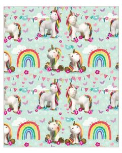 24 Sheets of Juvenile Female Gift Wrap Out Of The Blue