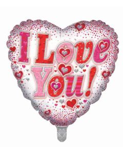 18"  I Love You Heart Foil Balloon Sensations