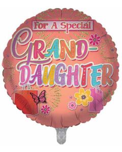 18"  Granddaughter Round Foil Balloon Sensations