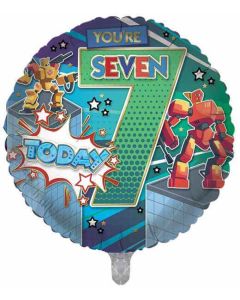 18"  Age 7 Male Round Foil Balloon Sensations