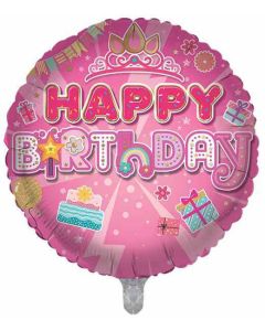 18"  Open Female Juvenile Round Foil Balloon Sensations