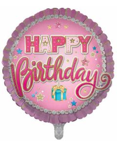 18"  Open Female Birthday Round Foil Balloon Sensations