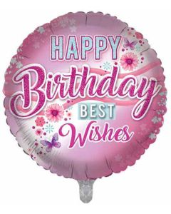 18"  Open Female Birthday Round Foil Balloon Sensations
