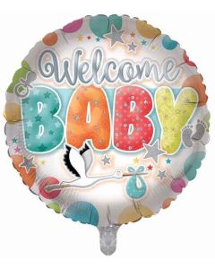 18"  Baby Generic Round Foil Balloon Sensations