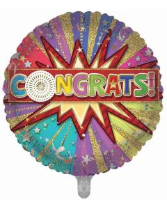18"  Congrats Round Foil Balloon Sensations