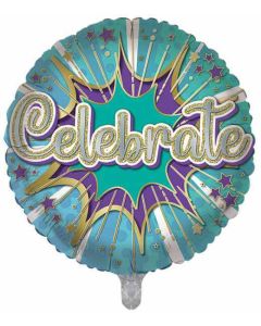 18"  Celebrate Round Foil Balloon Sensations